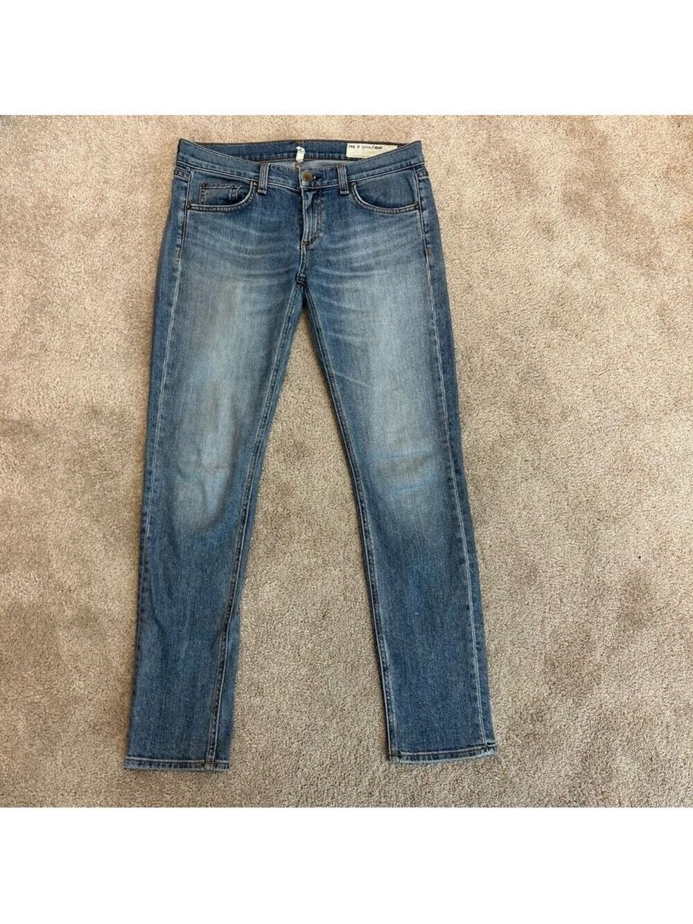 Rag & bone The Dre lightwash faded denim jeans Sz 26